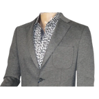 Men's MONO Turkey Casual Dress Jacket Patch Pockets Thick Cotton 1557-04 Gray