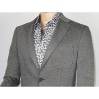 Men's MONO Turkey Casual Dress Jacket Patch Pockets Thick Cotton 1557-04 Gray