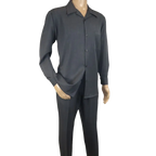 Men's MONTIQUE Two Piece Set Walking Leisure Suit Long Sleeves 1641 Gray