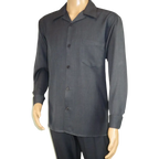 Men's MONTIQUE Two Piece Set Walking Leisure Suit Long Sleeves 1641 Gray