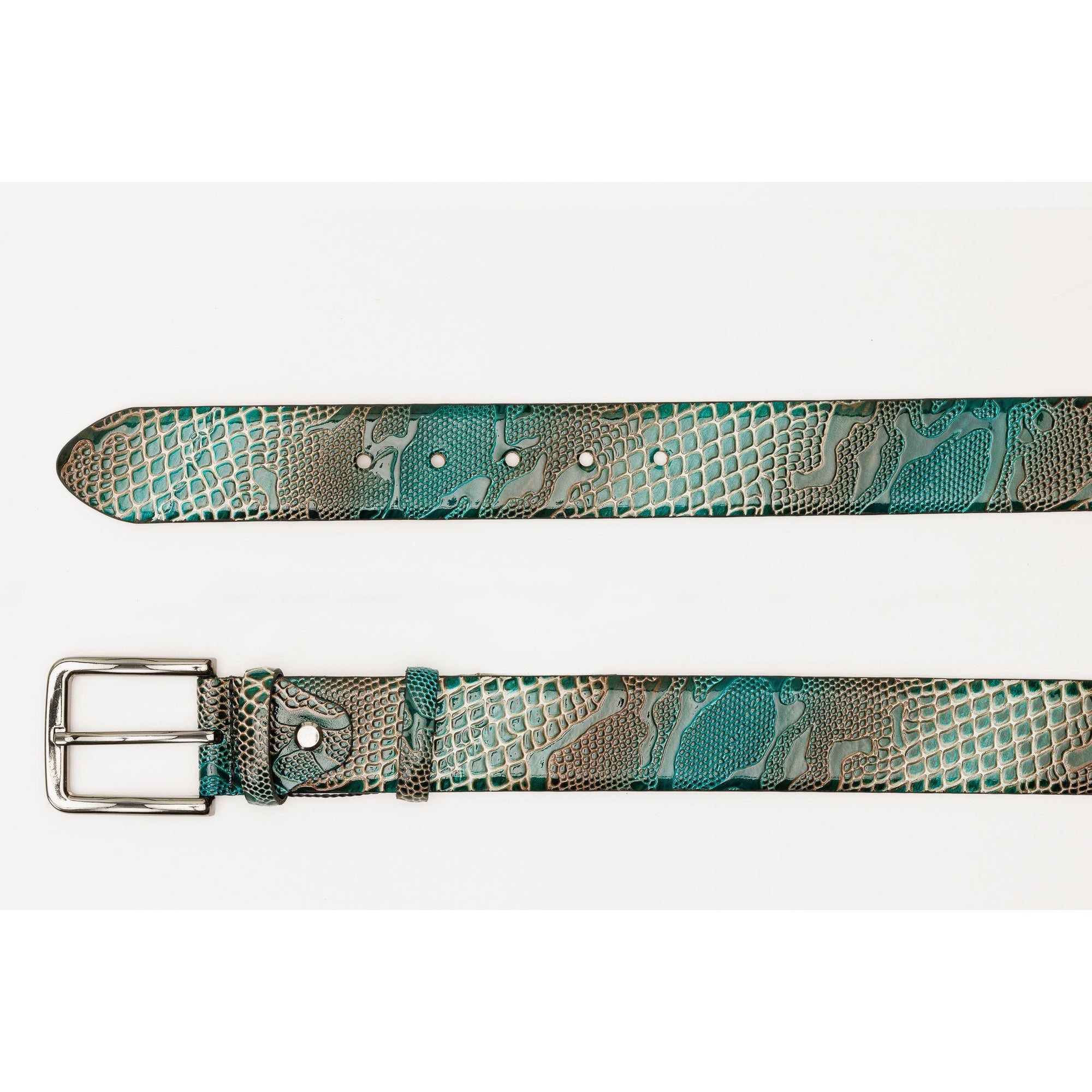 The Milano Green Leather Belt Limited Edition