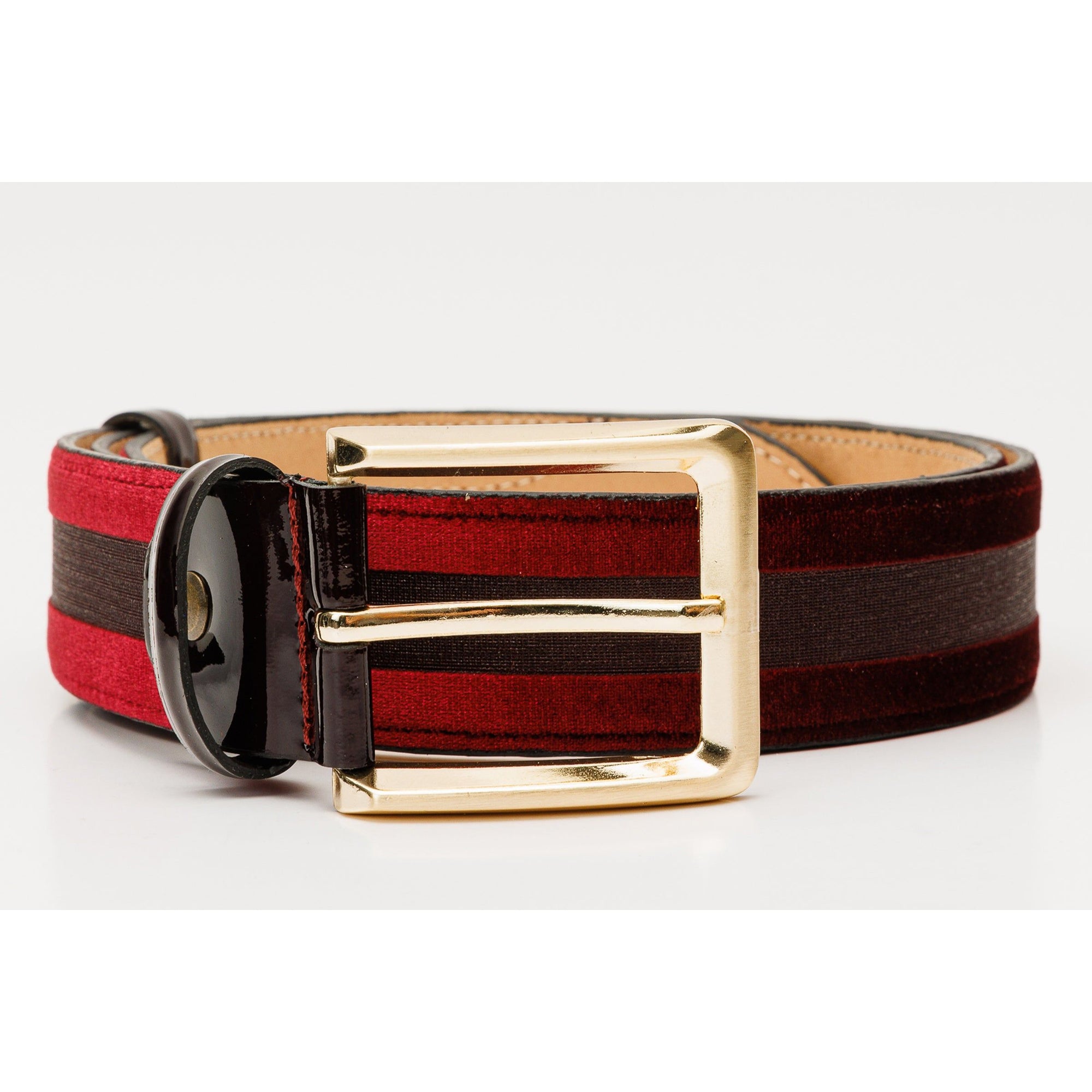 The Pontalto Burgundy Leather Belt