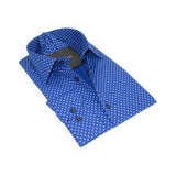 Men's Shirt Hankie CASILA Turkey Cotton Blend 501920-05 Royal Blue Polka Dots