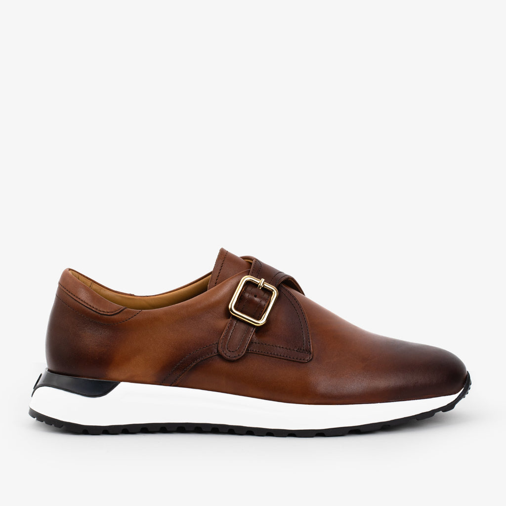 The Luxe Tan Buffalo Leather Women Sneaker