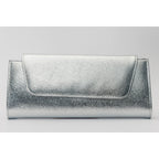 The Ege Silver Leather Clutch