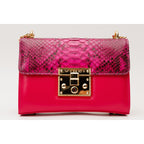 The Toskana Fuchsia Snake Leather Handbag