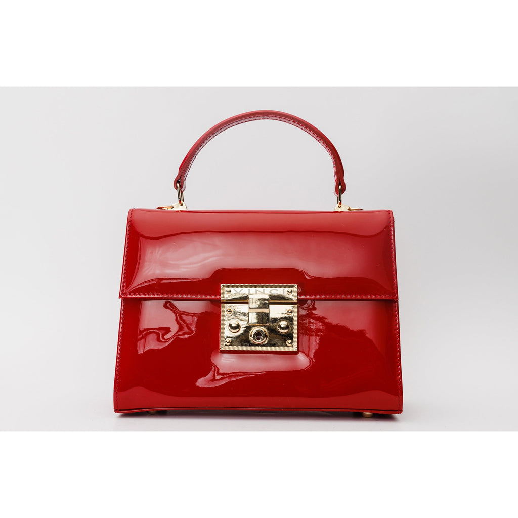 The Ege Red Patent Leather Handbag