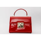 The Ege Red Patent Leather Handbag