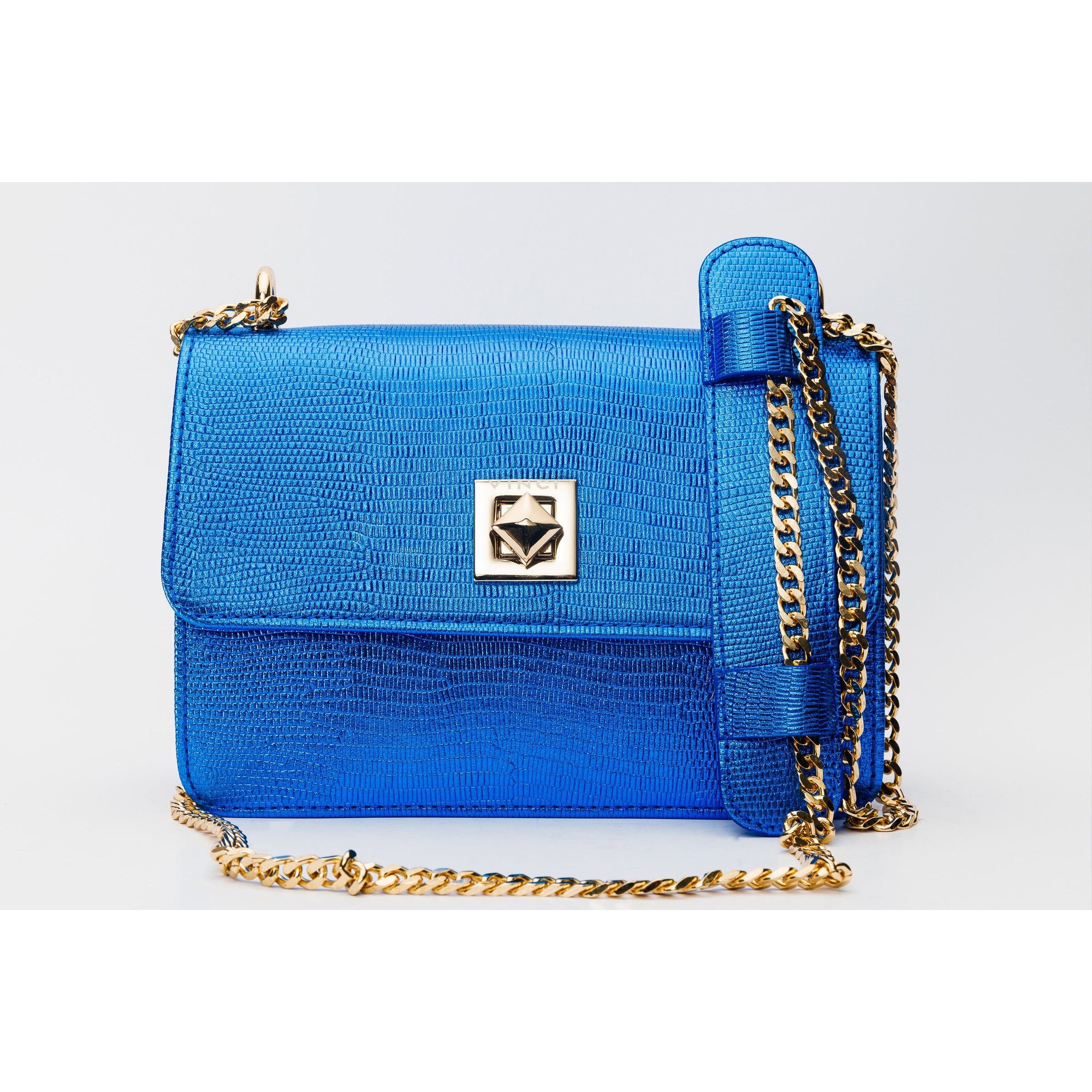 The Maple Sax Blue Leather Handbag