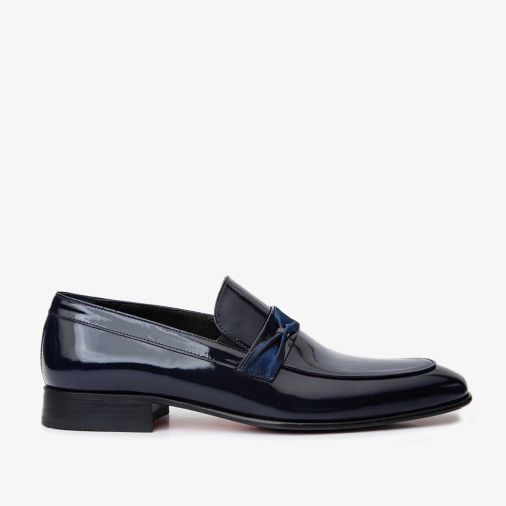 Vinci The Dodoma Navy Patent Leather Loafer Men Shoes