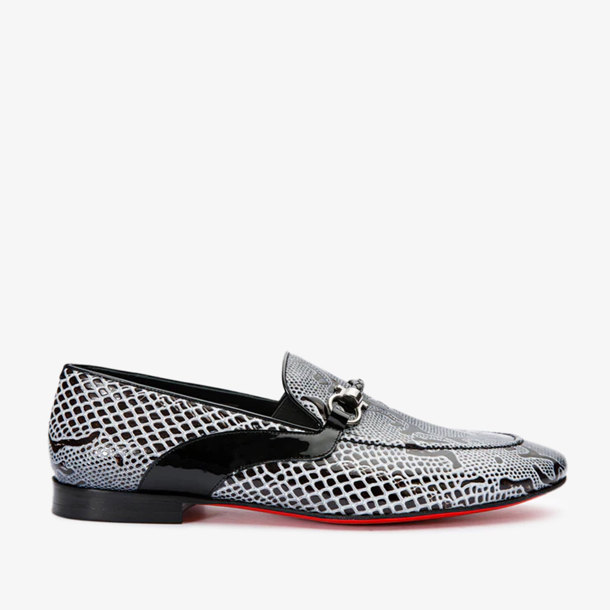 Vinci The Milano Black/White Bit Loafer Men Dress Shoes