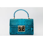 The Queen Turquoise Leather Handbag