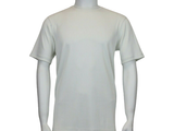 Mens Dressy T-Shirt  LOG-IN UOMO Soft Crew Neck Corded Short Sleeves 218 Ivory