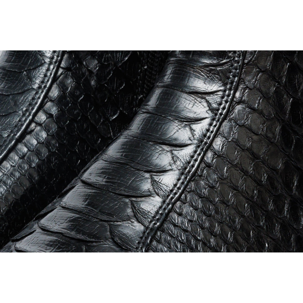 Vinci The Boss Black Snake Zip-Up Leather Men Boot Limited Edition