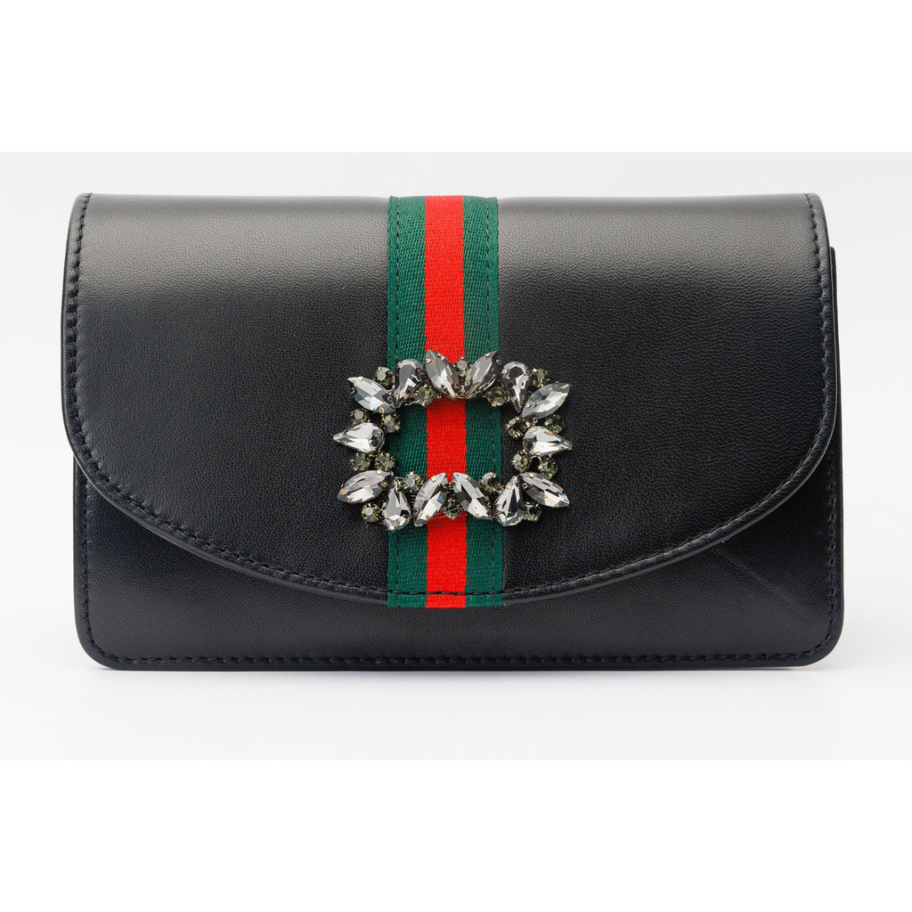 The Afega Black Leather Handbag