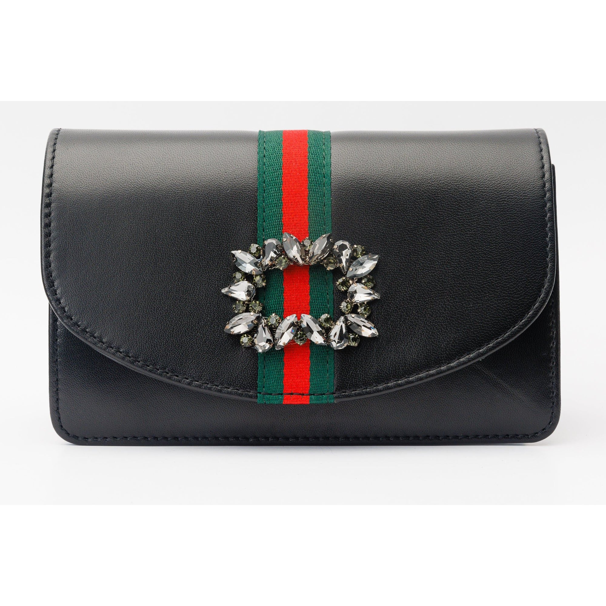 The Afega Black Leather Handbag