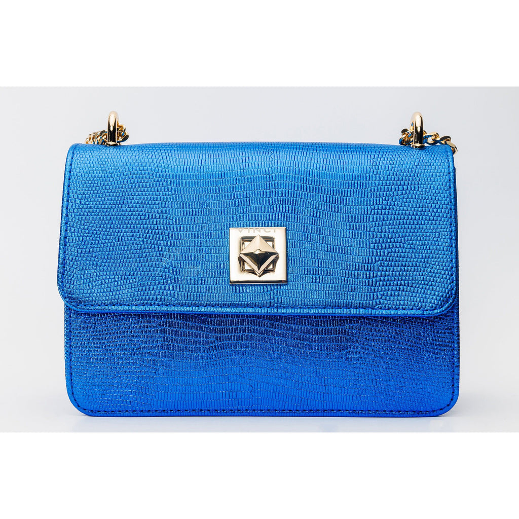 The Maple Sax Blue Leather Handbag