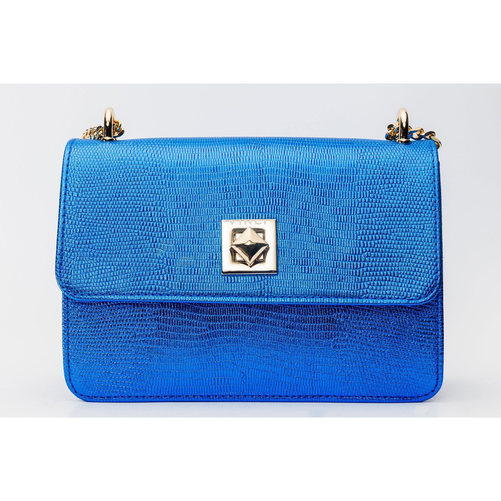 The Maple Sax Blue Leather Handbag