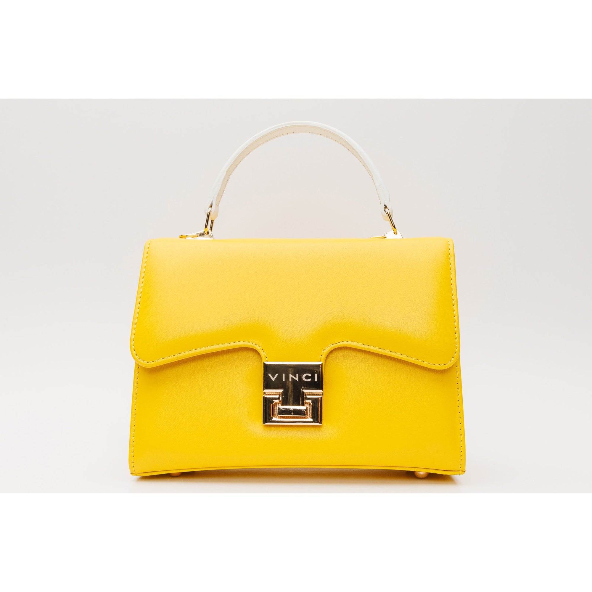 The Duffryn Yellow Leather Handbag