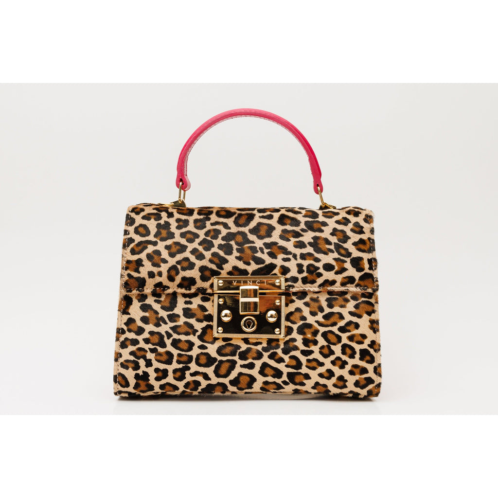 The Olbia Leopard Leather Handbag