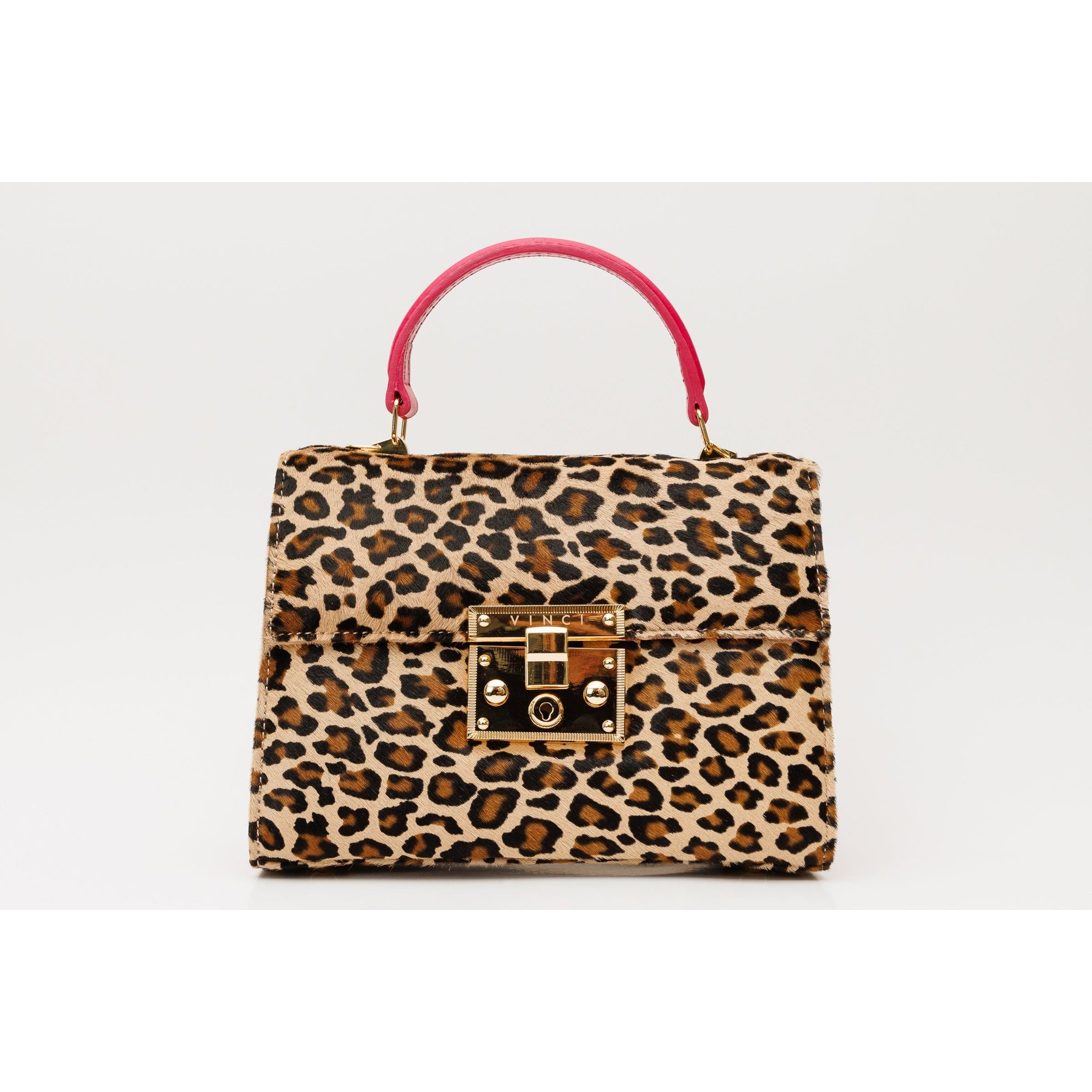 The Olbia Leopard Leather Handbag