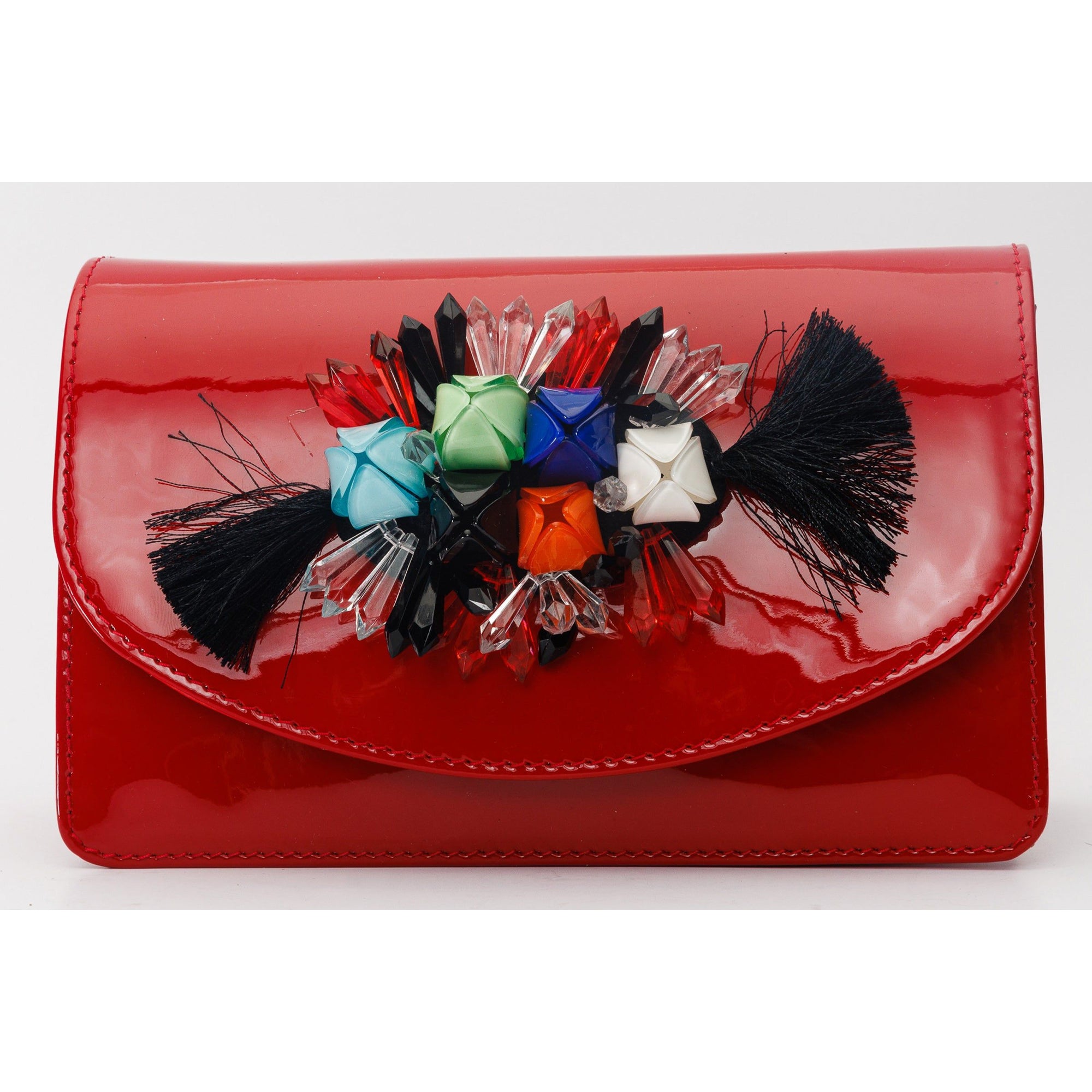 The Vigo Red Patent Leather Handbag
