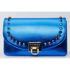The Caris Sax Blue Leather Handbag