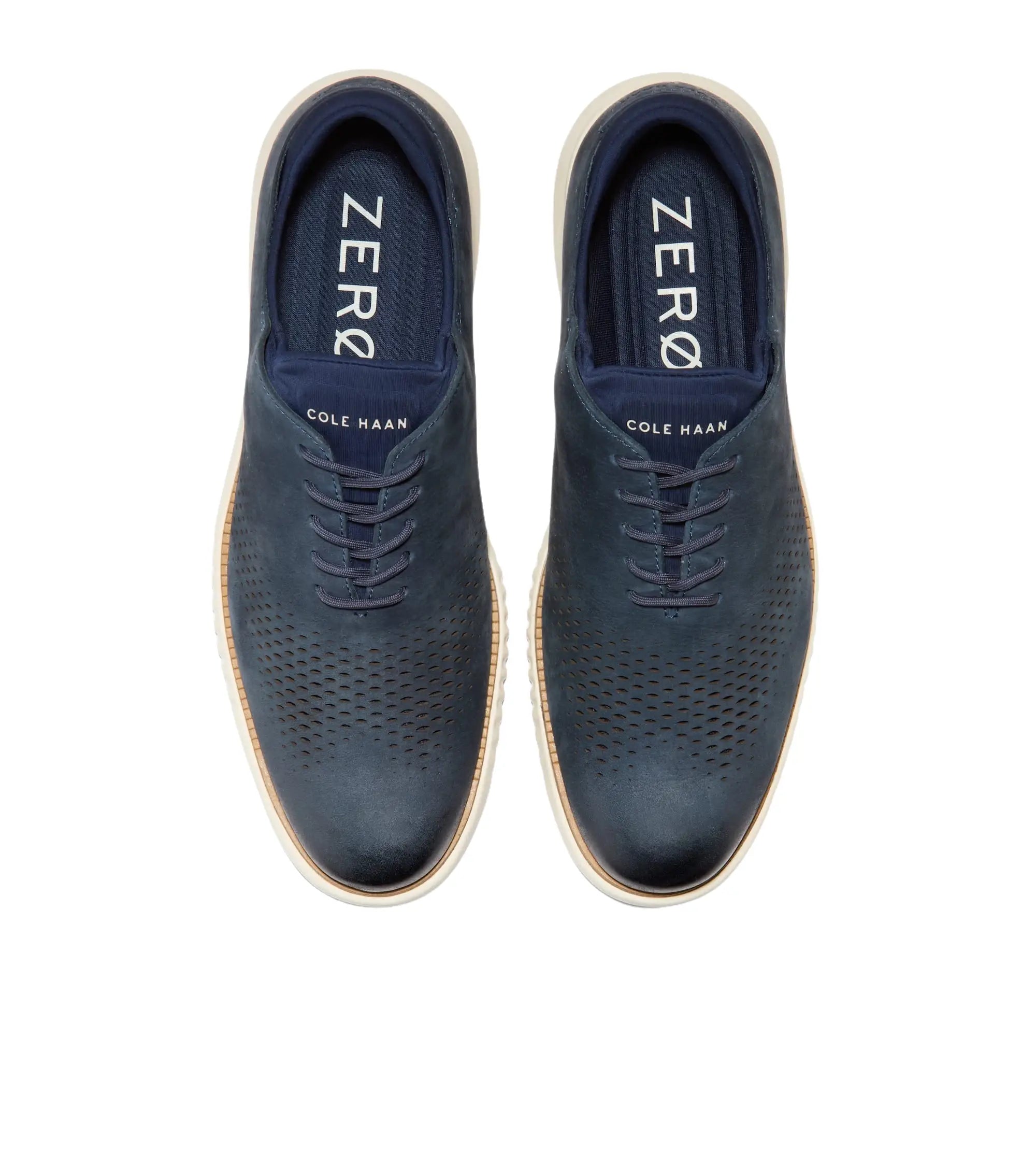 Men's Cole Haan Shoes 2. ZERO GRAND Wingtip Oxford Comfort 39564 navy