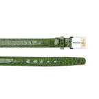 Men's Belvedere Genuine Alligator Belt Dressy Style 2008 Pistachio