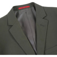 Men RENOIR Suit Seprates Solid 2 Button Business Formal Slim Fit 201-10 Olive