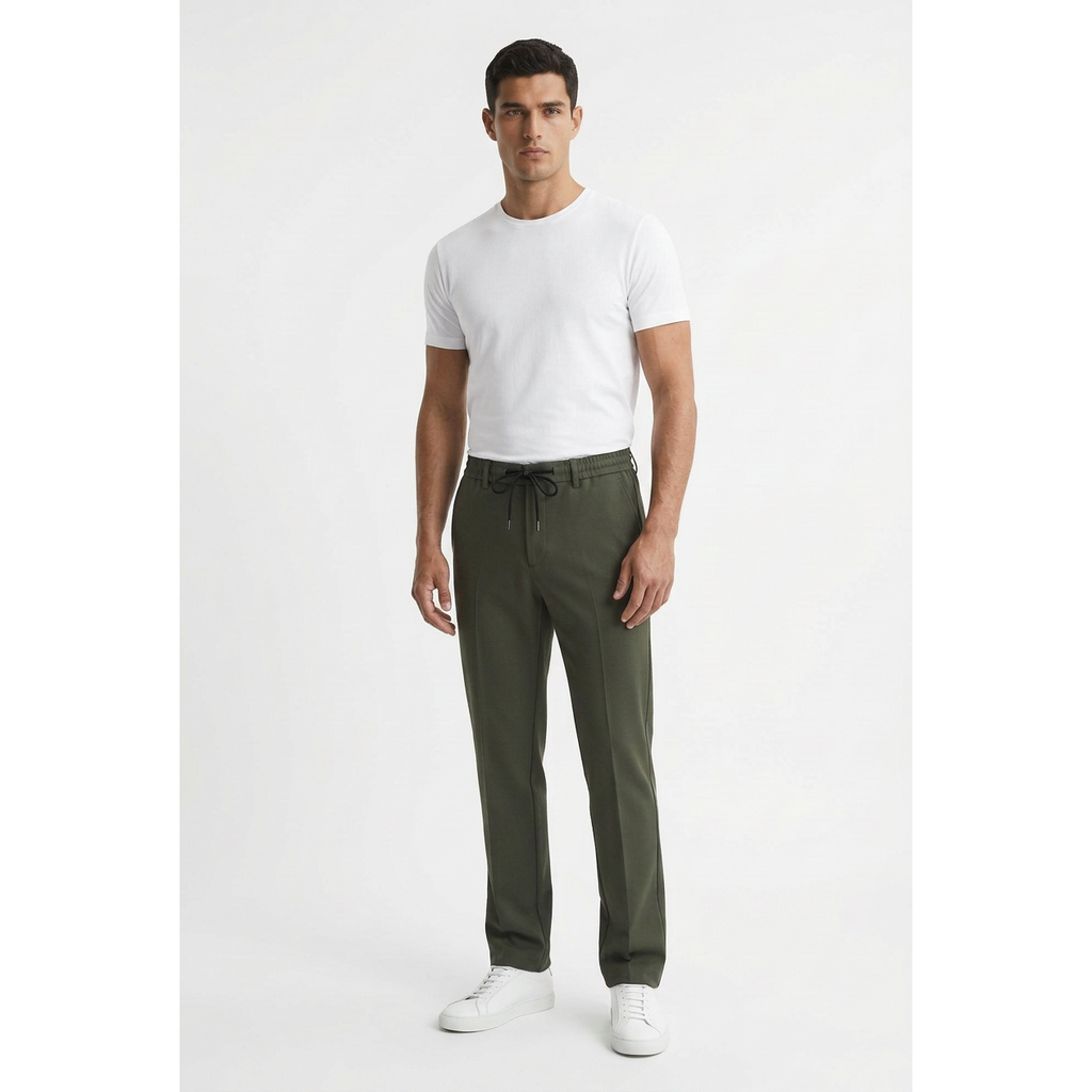 Men's Gillardi 2pc Walking leisure suit Stretch Cotton Blend Comfortable 2021-02 Olive Green