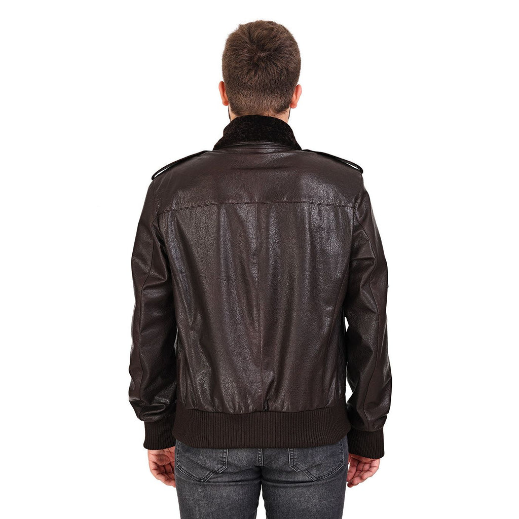 The Tivoli Brown Leather Men Jacket