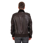 The Tivoli Brown Leather Men Jacket