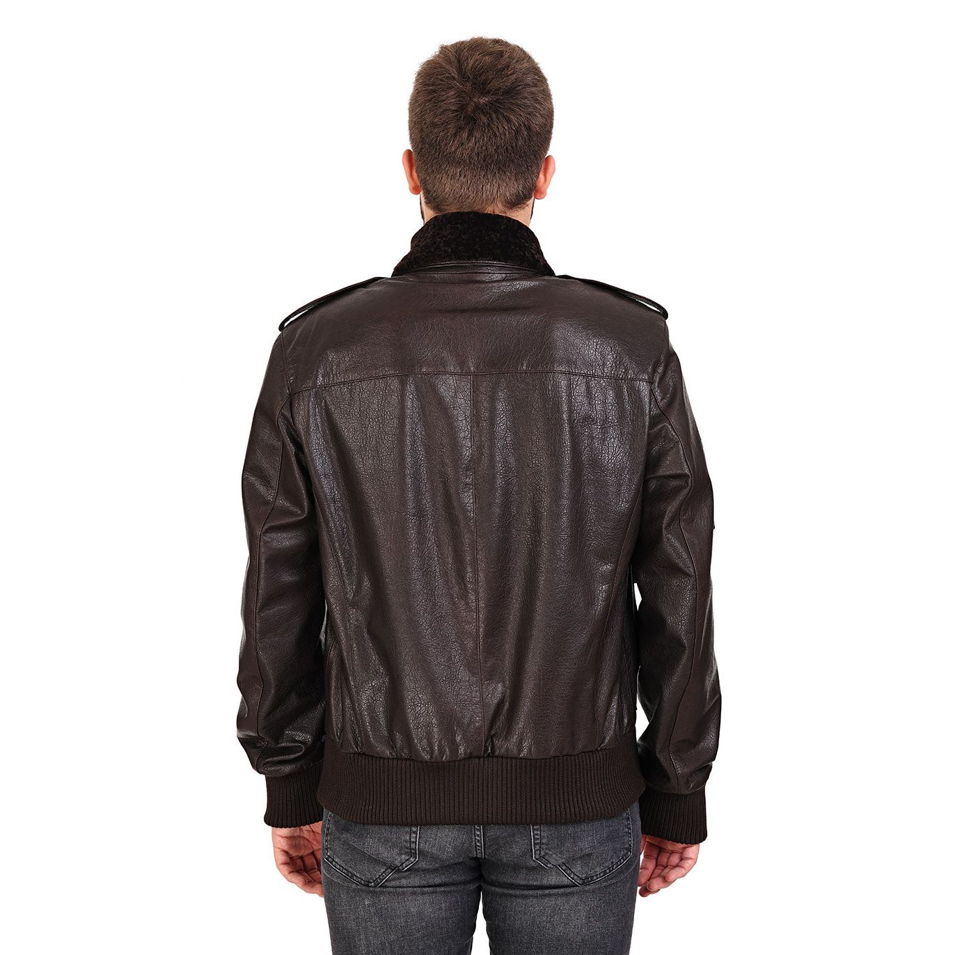 The Tivoli Brown Leather Men Jacket