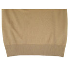 Men's Sweater Knit By BRANGO Turkey Mock Neck Cotton Blend 21050 Dark Beige