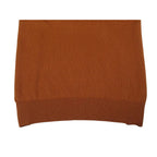Men's Sweater Knit By BRANGO Turkey Mock Neck Cotton Blend 21050 Tobacco