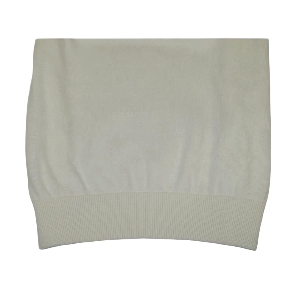 Men's Sweater Knit By BRANGO Turkey Mock Neck Cotton Blend 21050 White