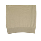 Men's Sweater Knit By BRANGO Turkey Mock Neck Cotton Blend 21050 Beige