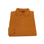 Men's Sweater Knit By BRANGO Turkey Polo Neck Cotton Blend 21220 Mustard