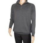Men's Sweater Knit By BRANGO Turkey Polo Neck Cotton Blend 21228 Charcoal Gray
