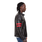 Vinci The Urban Black Leather Men Jacket