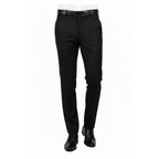 Men's Levent Serez Turkish Suit Super 160's Italian Wool 22289 Jet Black