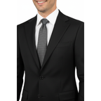 Men's Levent Serez Turkish Suit Super 160's Italian Wool 22289 Jet Black