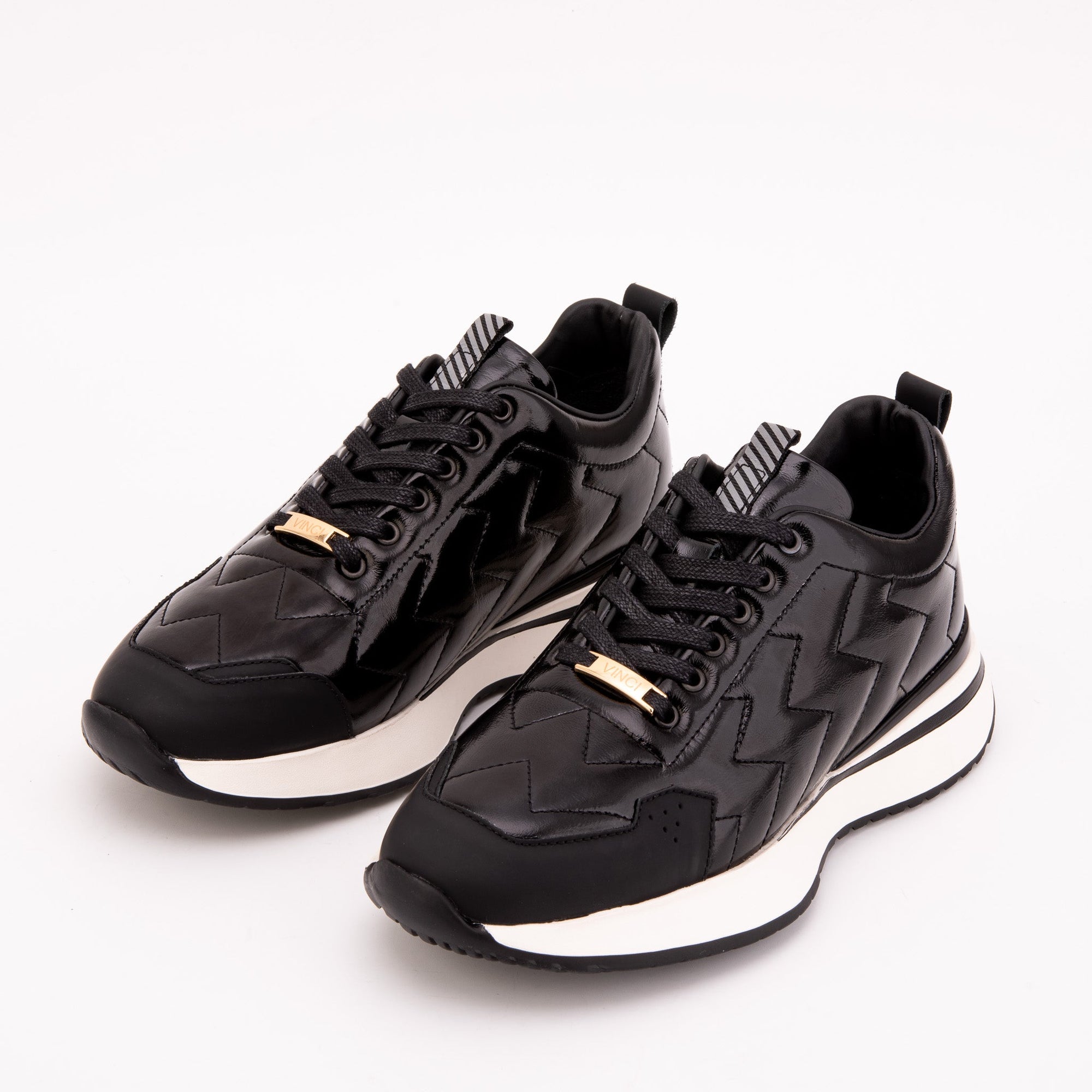 Vinci The Veneto Black Leather Men Sneaker