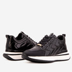 Vinci The Veneto Black Leather Men Sneaker