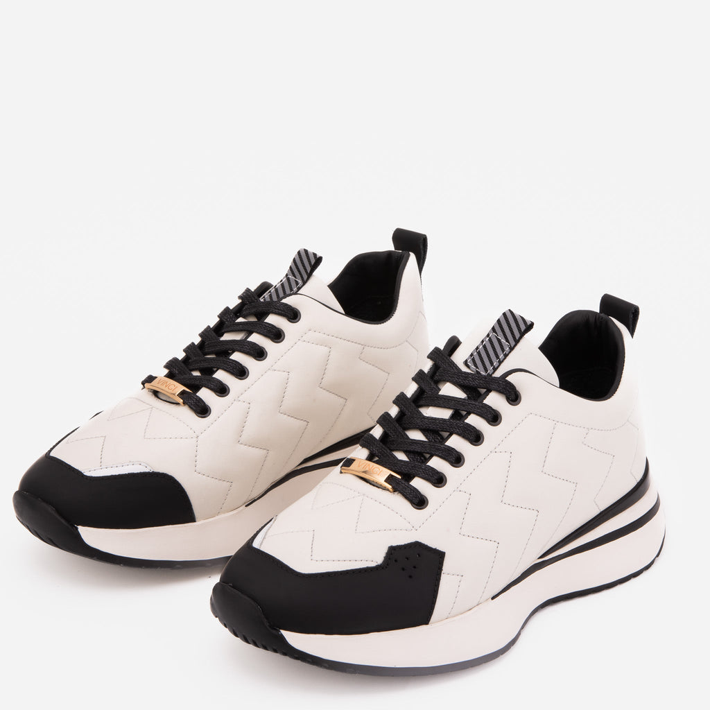 Vinci The Veneto White Leather Men Sneaker