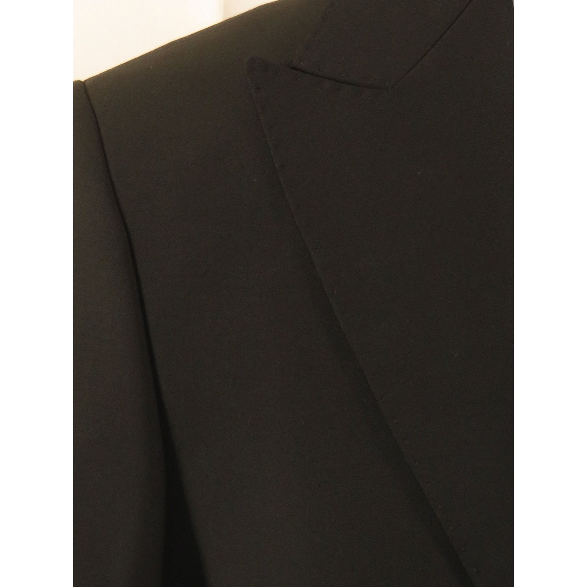 Men's Levent Serez Turkish Suit Super 160's Italian Wool 22511 Jet  Black