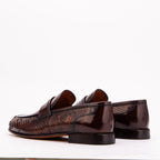The Aurelio Snake & Baby Buffalo Leather Penny Loafer