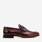 The Aurelio Snake & Baby Buffalo Leather Penny Loafer