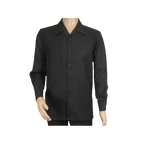 Men's MONTIQUE Two Piece Set Walking Leisure Suit 2372 Black Tone on Tone